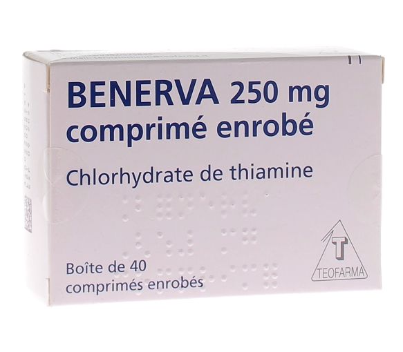 Bénerva 250 mg - Packung mit 40 überzogenen Tabletten - image 1