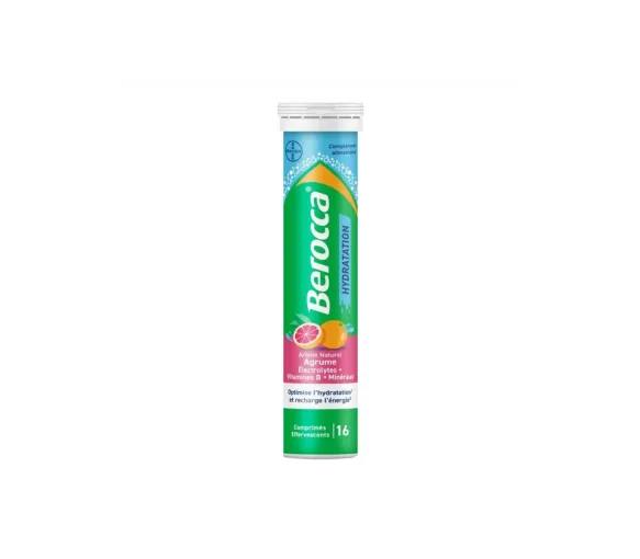 Berocca Hydration natürliche Zitrusaromen - 16 Brausetabletten
