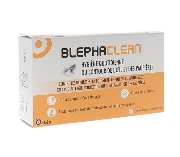 Blephaclean Augenlid-Hygiene - Packung mit 20 Kompressen