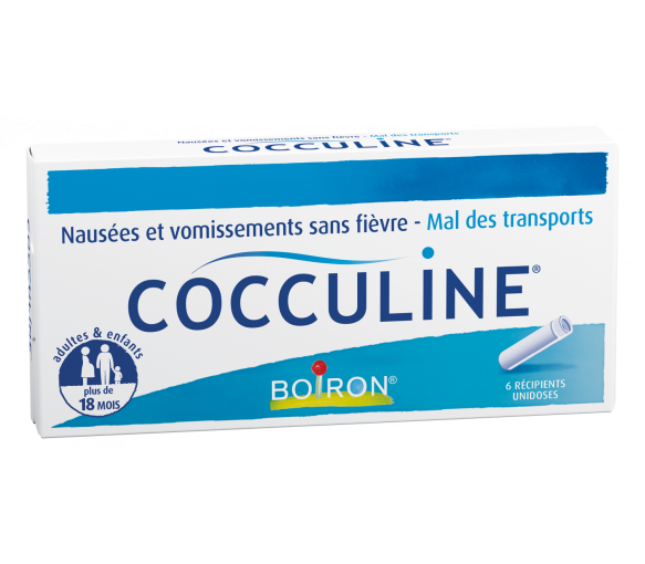 Cocculine Granulat in Einzeldosisbehälter Boiron - Packung mit 6 Einzeldosisbehältern