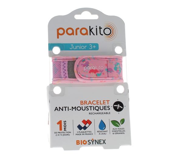 Wiederaufladbares Junior-Mückenarmband Sirene Para Kito - 1 Armband + 2 Nachfüllungen