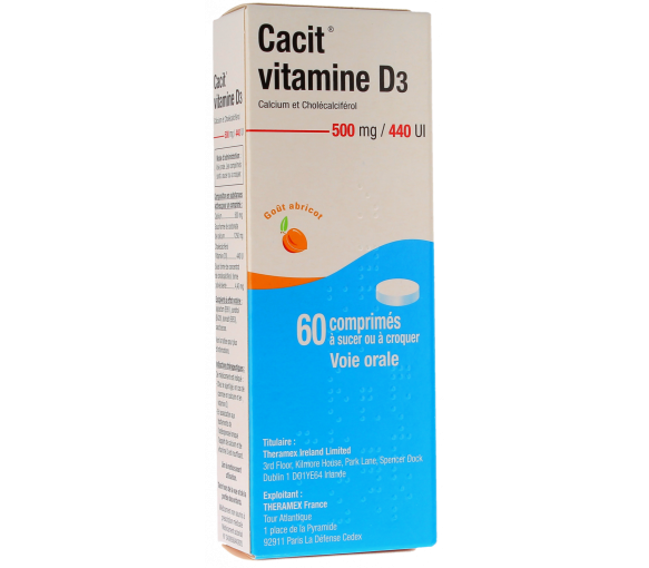 Cacit Vitamin D3 500mg/440 I.E - 60 Tabletten - image 1