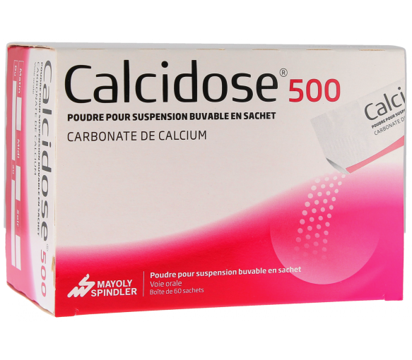 Calcidose 500 Pulver zur Herstellung einer trinkbaren Suspension in Beuteln - Schachtel mit 60 Beuteln - image 1