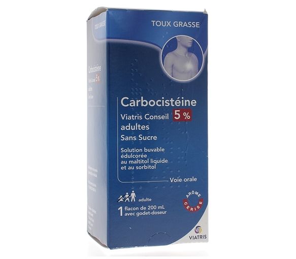 Carbocystein Mylan 5% Ab 15 Jahren; Erwachsene - Flasche mit 200 ml