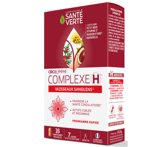 Circulymphe Komplex H Blutkreislauf Gesundheit Grün - Packung mit 16 Tabletten