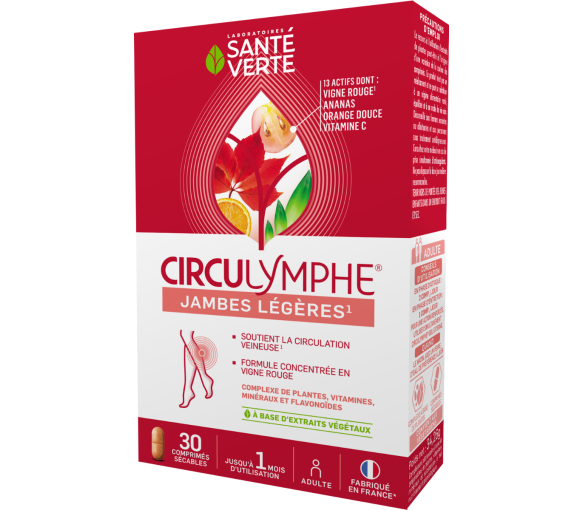 Circulymphe komprimierte schwere Beine Grüne Gesundheit - 30 Tabletten - image 2