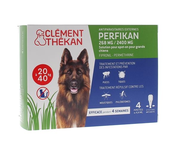 Perfikan 268 mg/2400 mg für große Hunde Clément-Thékan - 4 Pipetten zu 4,40 ml