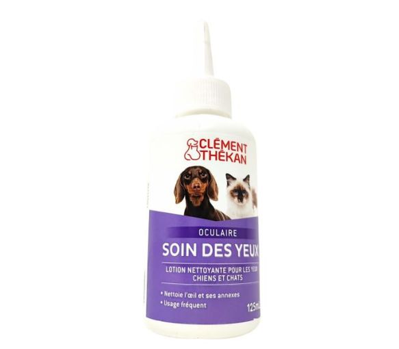 Augenpflege für Hunde und Katzen Lösung Clément-thékan - Flasche mit 125 ml