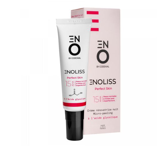 Enoliss Perfect Skin 15 AHA Nacht-Renovierungsemulsion Mikro-Peeling ENO Laboratoire Codexial - 30 ml Tube - image 1
