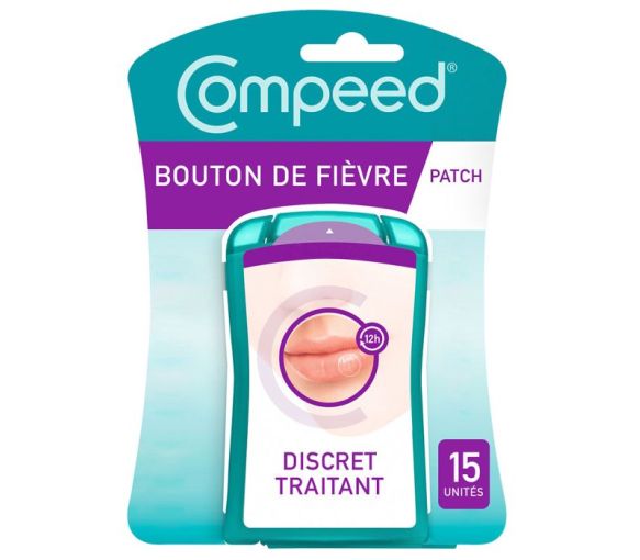 Unsichtbares Fieberbläschen-Pflaster Compeed - Packung mit 15 Pflastern