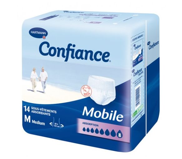 Vertrauen mobile Absorption 8 Größe M - 14 saugfähige Unterwäsche