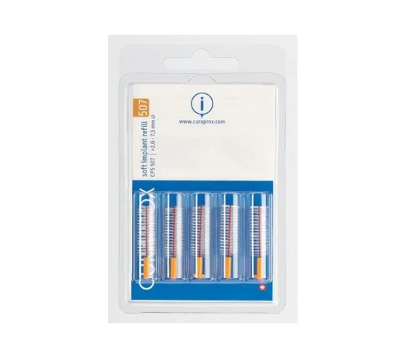 Interdentalbürsten soft Implant 7,5mm Curaprox - 5 Bürsten - image 1