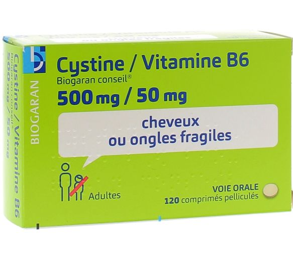 Cystin Vitamin B6 Biogaran 500mg/50mg - 120 Tabletten