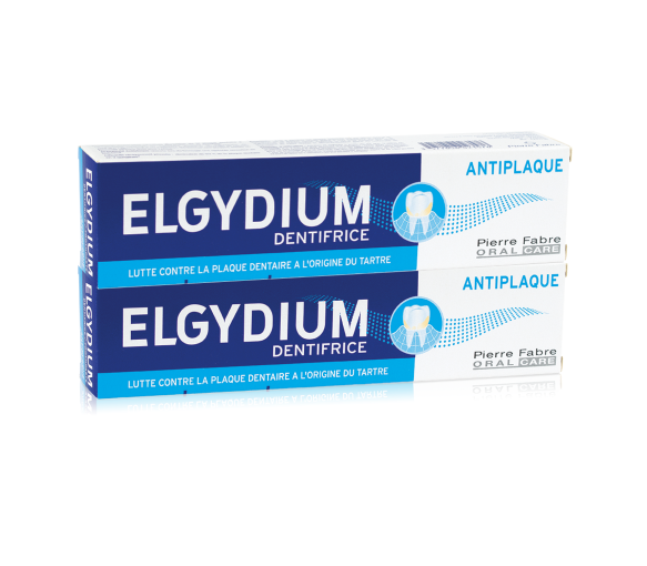 Antiplak Zahnpasta Elgydium - 2er Pack mit 75 ml Tuben - image 1