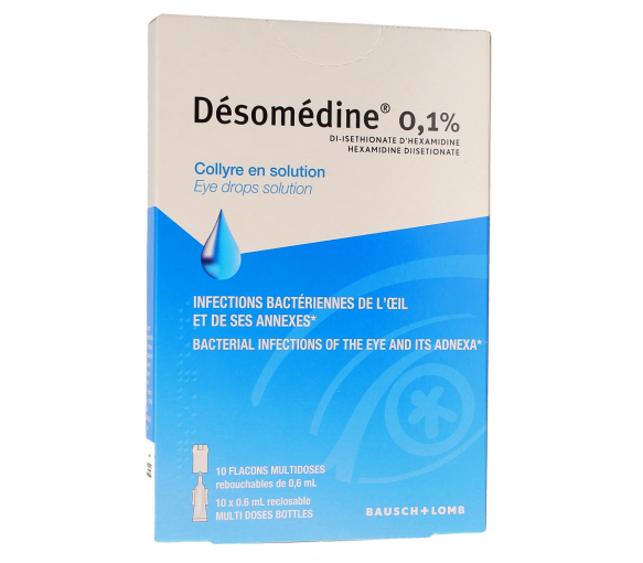 Desomedine 0,1% Augentropfen in Flasche - Packung mit 10 Flaschen zu 0,6 ml - image 1