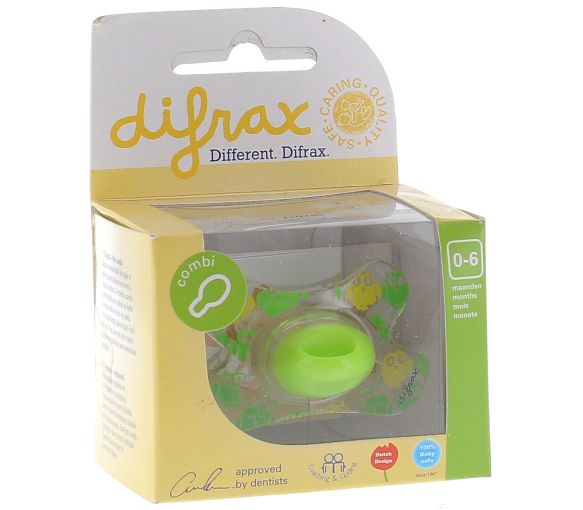 Schnuller Combi mit Ring 0-6 Monate Difrax - 1 Schnuller