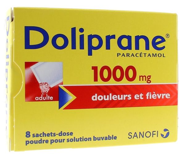 Doliprane 1000mg Pulver zur Herstellung einer Lösung zum Trinken - 8 Beutel