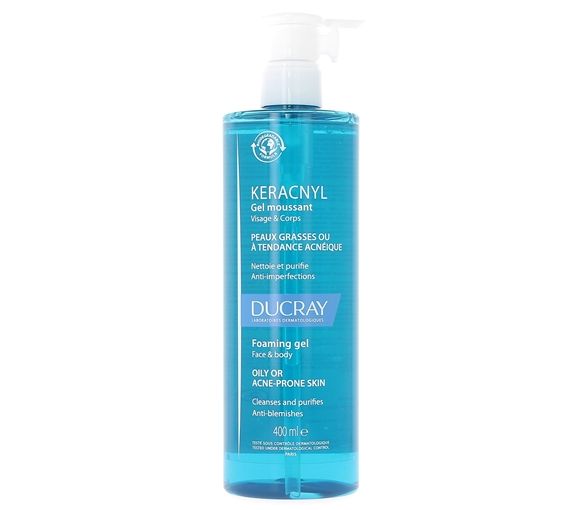 Keracnyl schäumendes Gel für Gesicht und Körper Ducray - Pumpflasche mit 400 ml - image 1