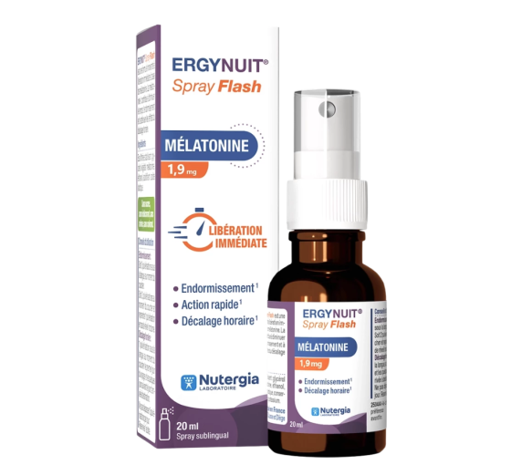 Ergynuit Melatonin 1,9mg Flash-Spray Nutergia - Spray von 20ml