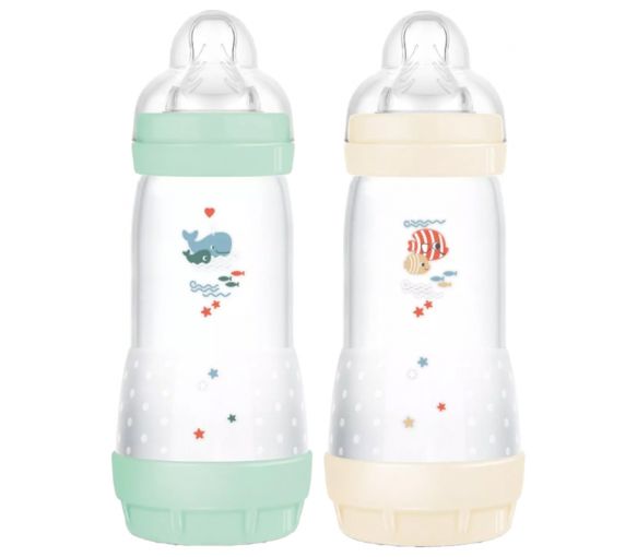 Easy Start Flaschen 4 Monate und älter Durchfluss 3 Mam - Set mit 2 Flaschen à 320 ml