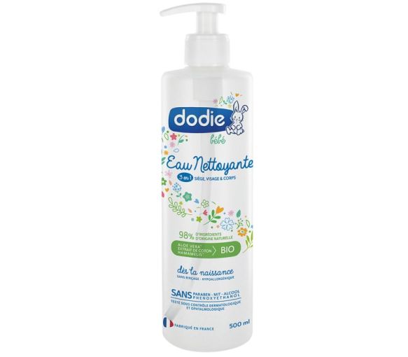 Reinigendes Wasser 3 in 1 Dodie - Flasche mit 500 ml