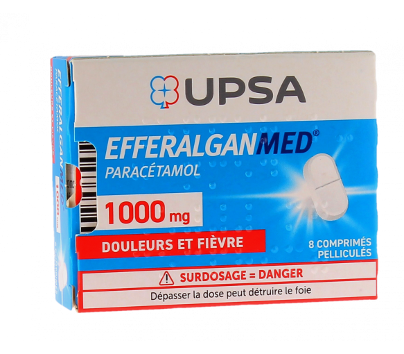EfferalganMed 1g - 8 filmtabletten - image 1