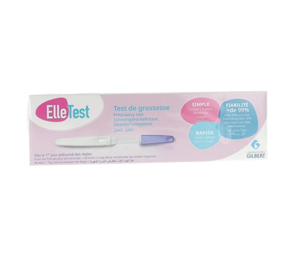 ElleTest Schwangerschaftstest ab dem 1. Tag der Verspätung - 1 Schwangerschaftstest