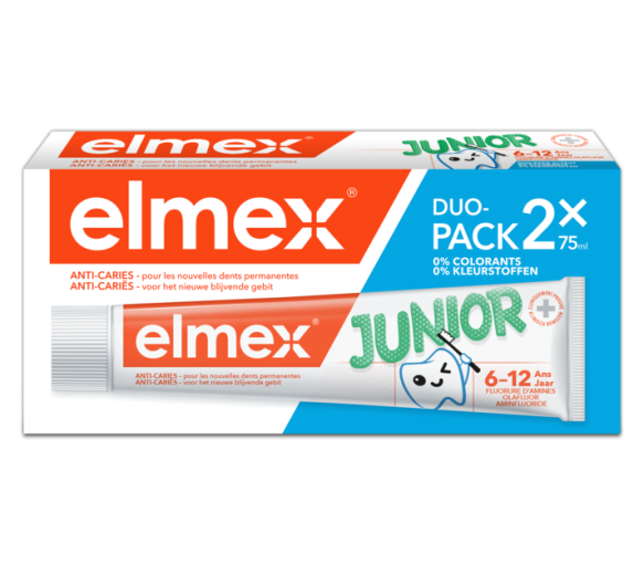 Junior-Zahnpasta 6-12 Jahre Elmex - 2 Tuben à 75 ml