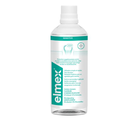 Elmex Sensitive Mundspülung - Flasche mit 400 ml