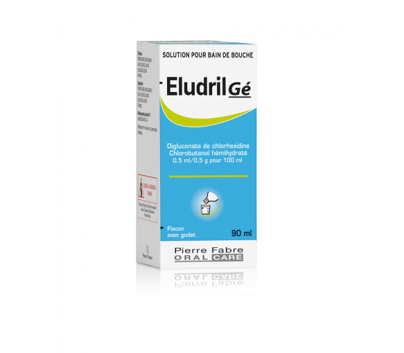 Eludril Gé Lösung für Mundspülung - Flasche mit 90 ml