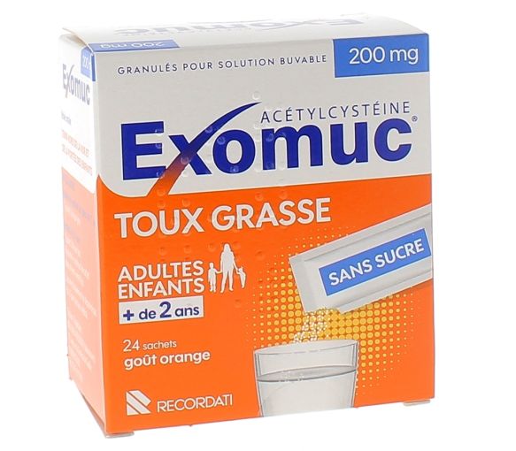 Exomuc 200mg Granulat zur Herstellung einer Lösung zum Trinken - 24 Beutel