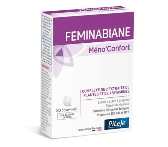 Feminabiane Méno'confort Pileje - Packung mit 30 Tabletten
