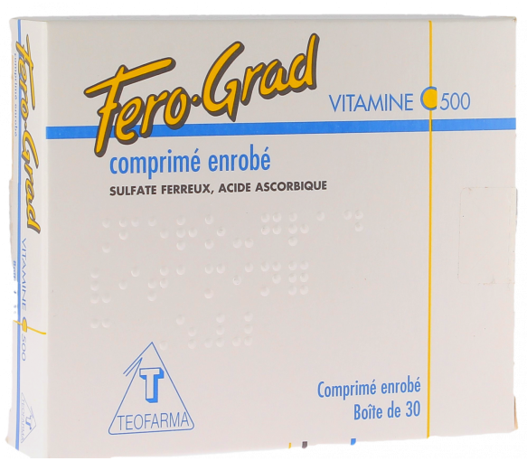 Fero-grad Vitamin C 500 überzogene Tabletten - Packung mit 30 Tabletten - image 1