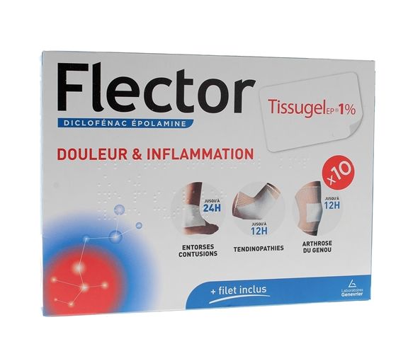 Flector Tissugel 1% EP - 10 medizinische Pflaster