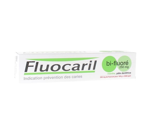 Zahnpasta Minze bi-fluorid 250 mg Fluocaril - Tube mit 125 ml