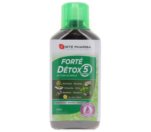 Forte Detox 5 Organe Forte Pharma - Flasche mit 500 ml