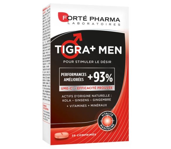Tigra men + Energie Forte Pharma - Packung mit 28 Tabletten