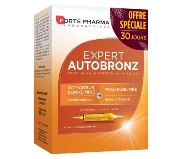 Expert Selbstbräuner Forté Pharma - Packung mit 30 Ampullen