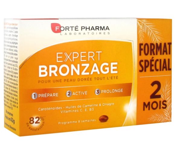 Expert Sonnenbräunungs-Substrat Forté Pharma - Packung mit 56 Tabletten