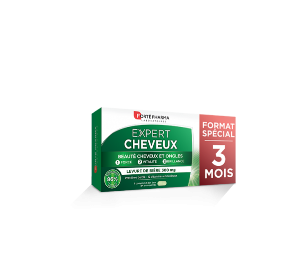 Experte Haare Forté pharma - Packung mit 84 Tabletten