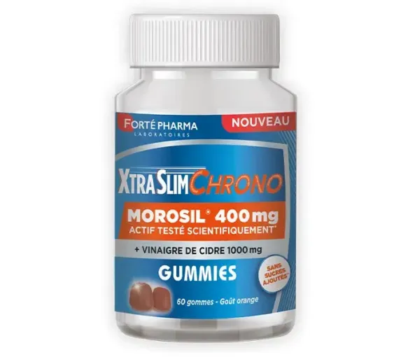 XtraSlim Chrono morosil Forté Pharma - Dosis von 60 Gummibärchen