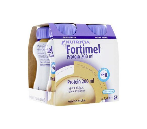 Fortimel Protein Geschmack Mokka Nutricia - 4 Flaschen à 200 ml