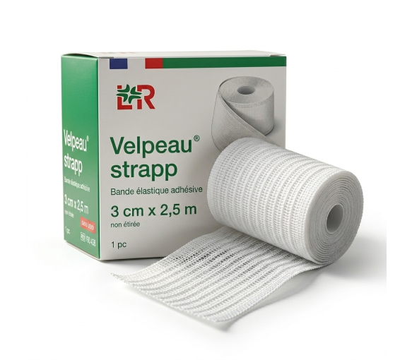 Velpeau Strapp elastische Klebeband Lohmann & Rausher - Band von 3 cm x 2,5 m