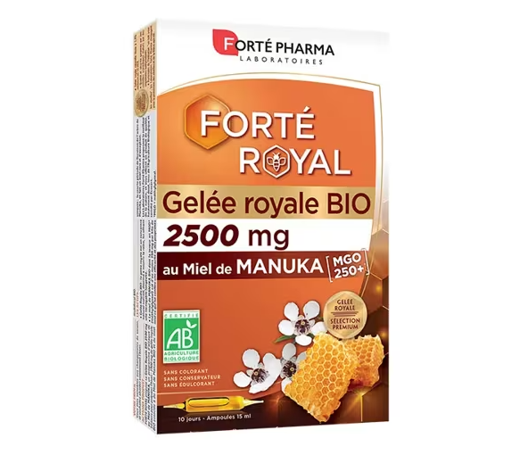 Forté Royal Bio-Gelee Royale 2500mg Forté Pharma - 10 Ampullen zu 15ml