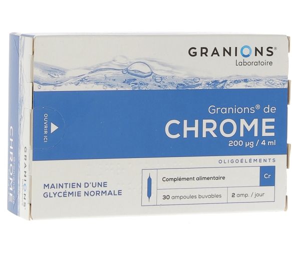 Granions von Chrom - Packung mit 30 trinkbaren Ampullen