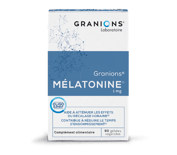 Melatonin 1 mg Kapseln Granions - Packung mit 60 Kapseln