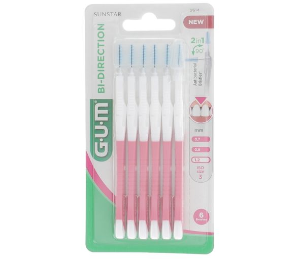 Interdentalbürste Bi-directional 1,2 mm Gum - 6 Bürsten