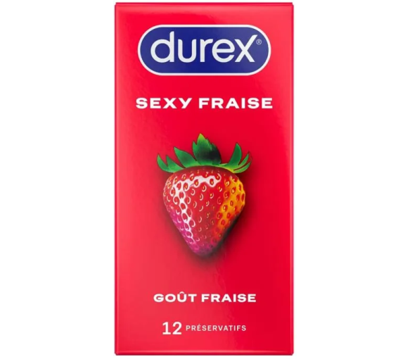 Durex Sexy Erdbeeren - 10er Pack Kondome - image 1