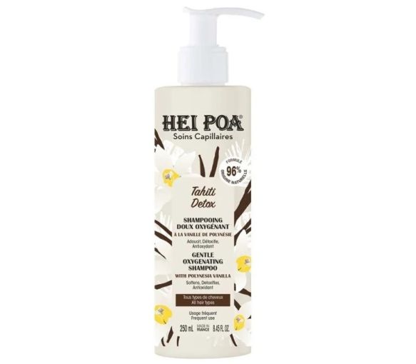 Tahiti Detox sanftes, sauerstoffhaltiges Shampoo Hei Poa - Pumpflasche mit 250ml