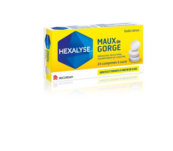 Hexalyse Halsschmerzen Zitronengeschmack Lutschtabletten - 24 Lutschtabletten